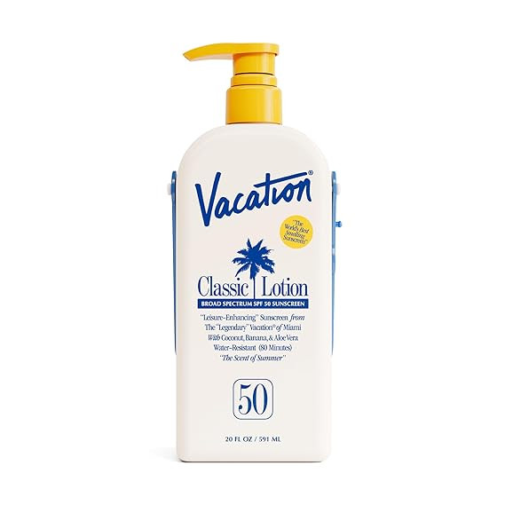 Vacation Classic Lotion SPF 50 Sun Jug, Broad Spectrum Bulk Sunscreen SPF 50, Water Resistant Sun... | Amazon (US)