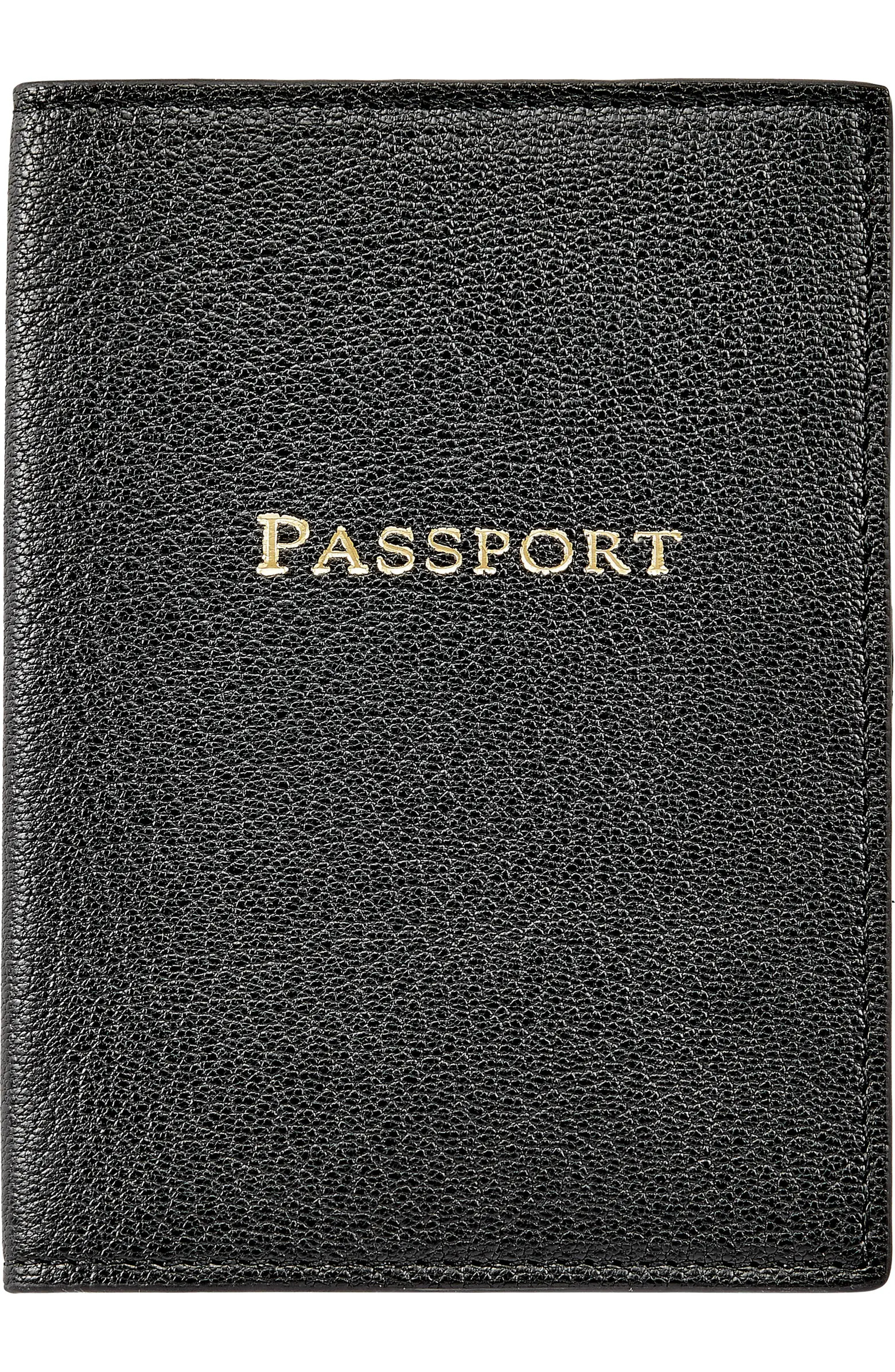 Graphic Image Leather Passport Cover | Nordstrom | Nordstrom