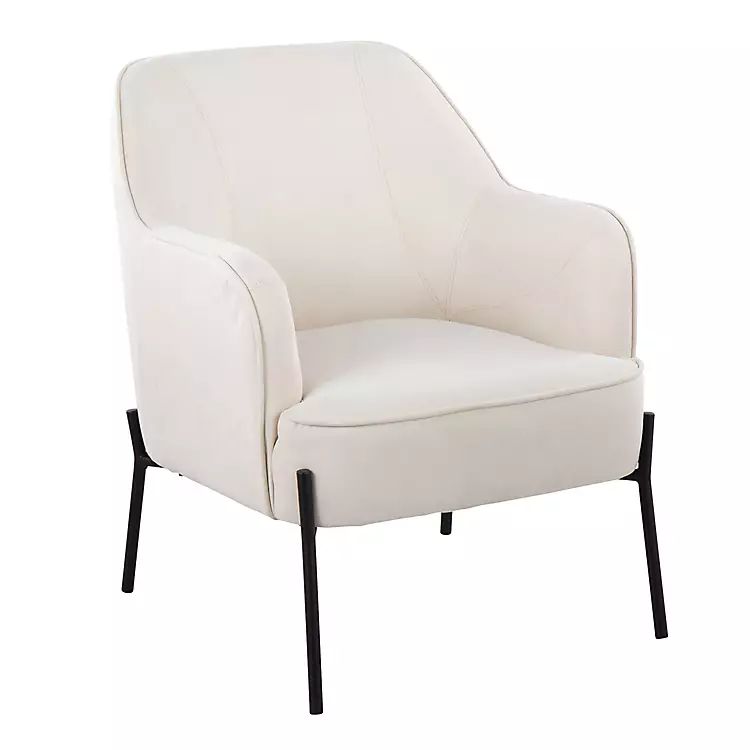 New! Contemporary Cream Bucket Accent Chair | Kirkland's Home