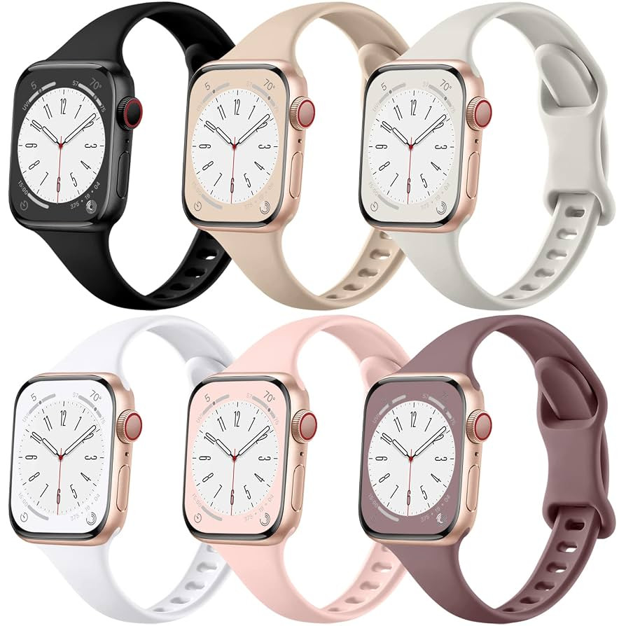 Lerobo Thin Slim Bands Compatible with Apple Watch 40mm 38mm 44mm 45mm 46mm 42mm 41mm 49mm SE iWa... | Amazon (US)