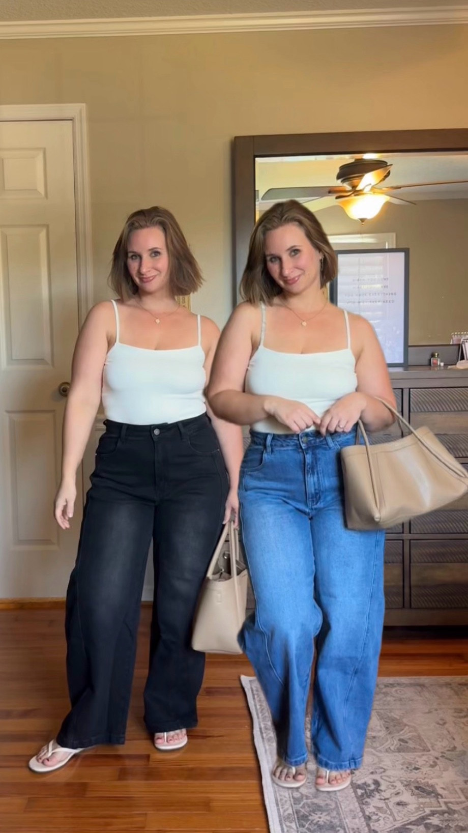 Wearing an 8! 🩵

Finding jeans that fit right after having kids and gaining weight, having bigger legs a bigger bum and being short (5’2) can be a challenge sometimes! These ones from Amazon fit sooo nice.

For sizing reference I’m about 5’2 150lbs. I’m petite and curvy and carrying extra weight at 1yr postpartum. My body is different after my 3rd baby! I’m still rediscovering my body and how to dress after having 3 kids! Let’s do this together!! 🙌

*Follow for more MOM LIFE | PETITE CURVY FASHION & more

#momstyle #amazonfinds #barreljeans #petitecurvyfashion #curvy postpartumjourney mombod tryon ootd mom bob Grwm outfits affordable fashion 

#LTKmomlife #LTKootd #LTKgrwm