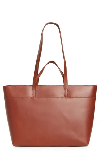 Madewell The Zip Top Essential Tote in Warm Cinnamon at Nordstrom Rack | Nordstrom Rack