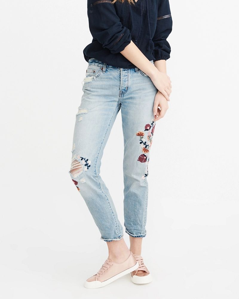 Low Rise Boyfriend Jeans | Abercrombie & Fitch US & UK