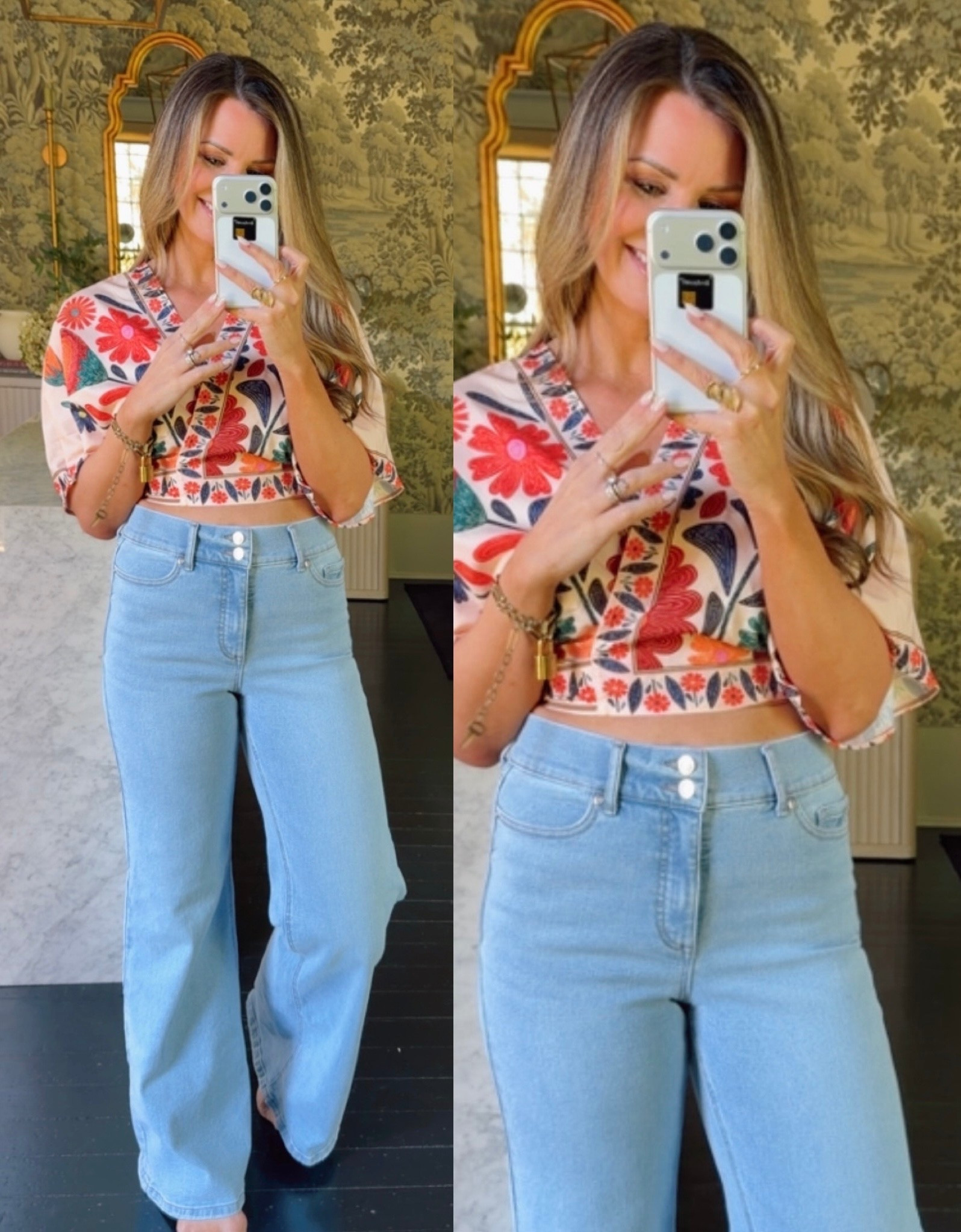 Couldn’t love this top more! 🤩 Actually comes as a matching skirt set but I love switching things up and making more outfits out of two piece sets. 

#LTKootd #LTKOver40 #LTKTravel