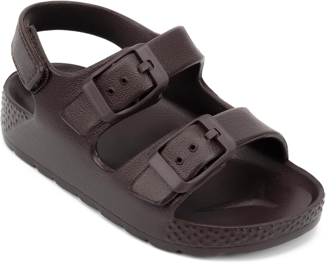 ChayChax Toddler Boys Girls Double Buckle Sandals Children's Adjustable Back Strap Water Sandal | Amazon (US)