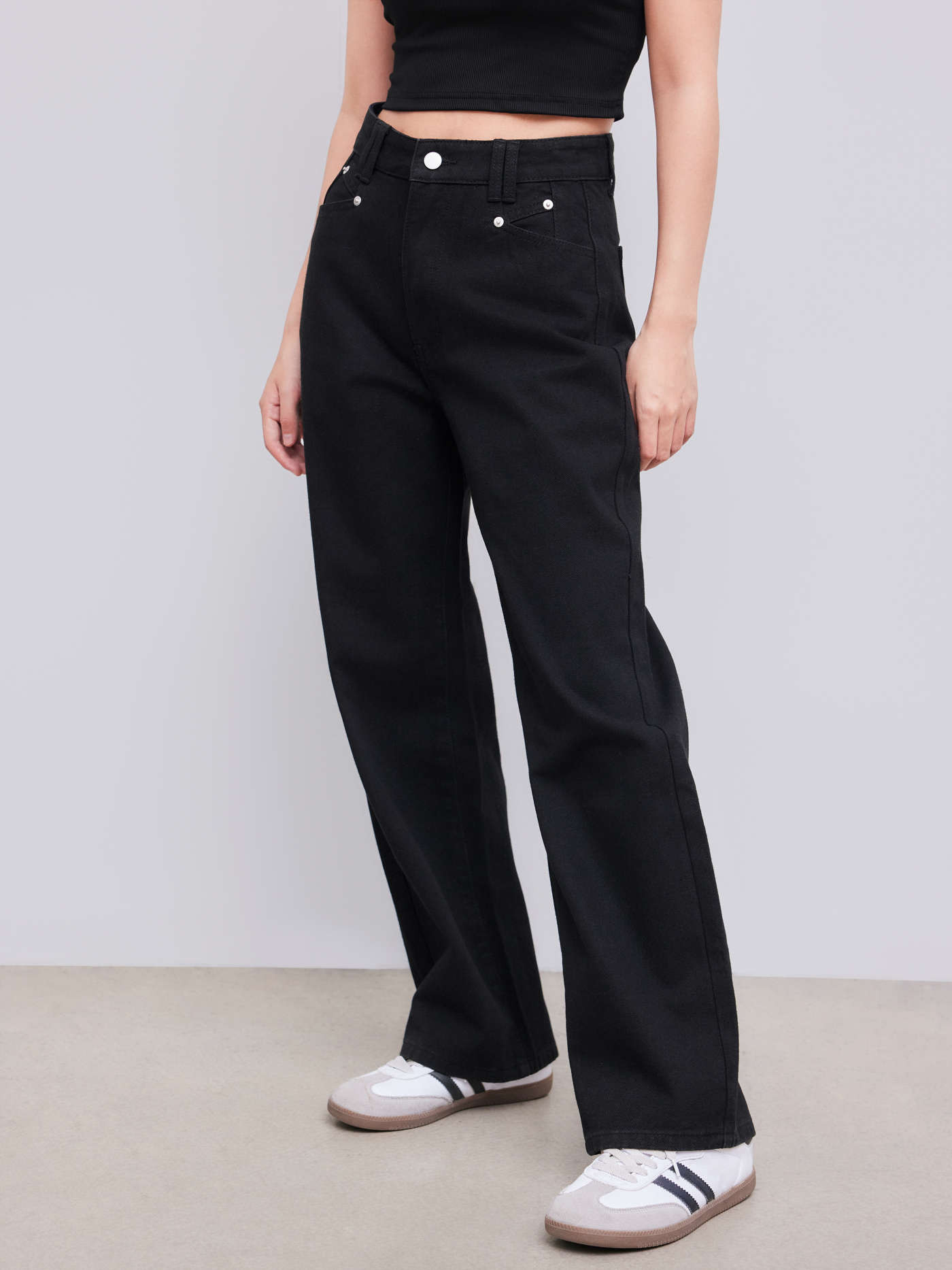 Denim High Waist Wide Leg Jeans | Cider