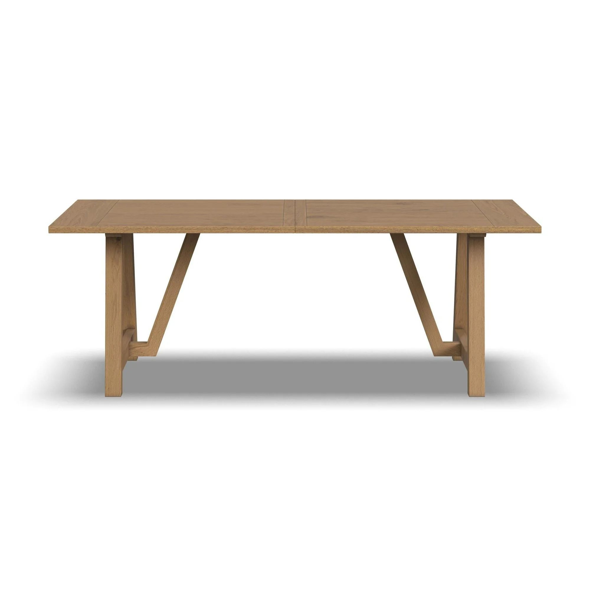 Homestyles Mesa de Comedor de Madera Dura de Granja Rectangular Trestle en Roble Natural | Walmart (US)