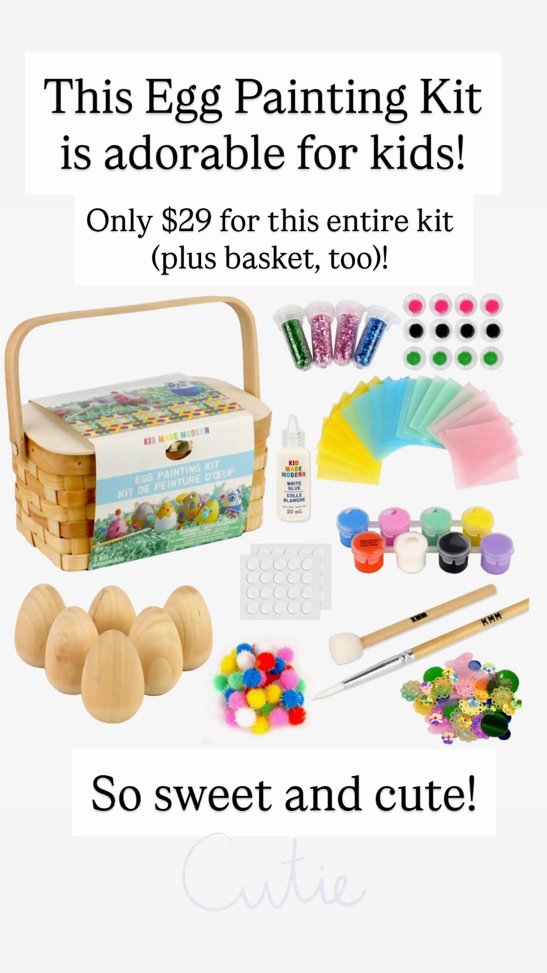 Wooden egg decorating kit 

#LTKKids