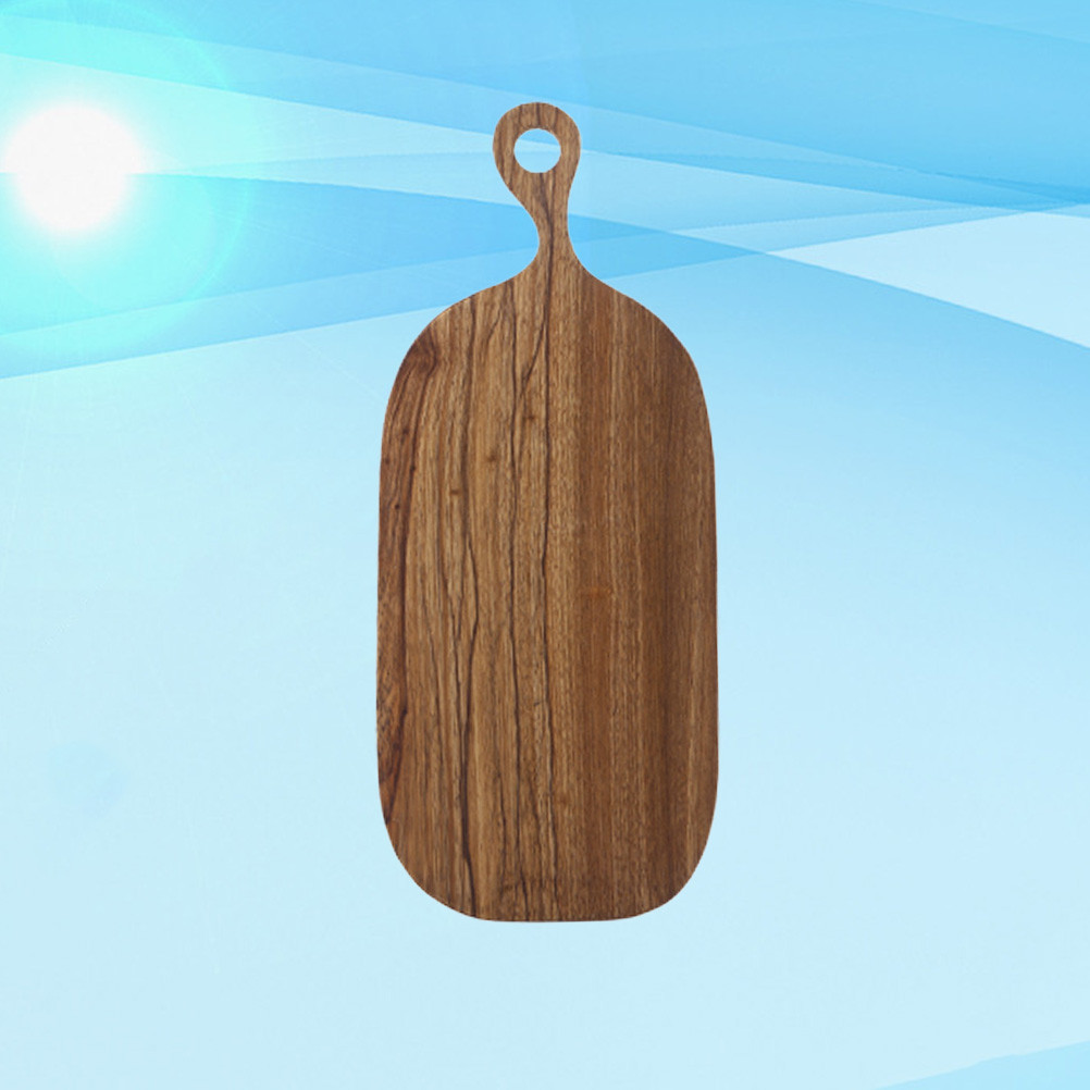 Solid Wood Cutting Board No Paint Bread Fruit Chopping Board Hanging Handle Kitchen Household Too... | Walmart (US)