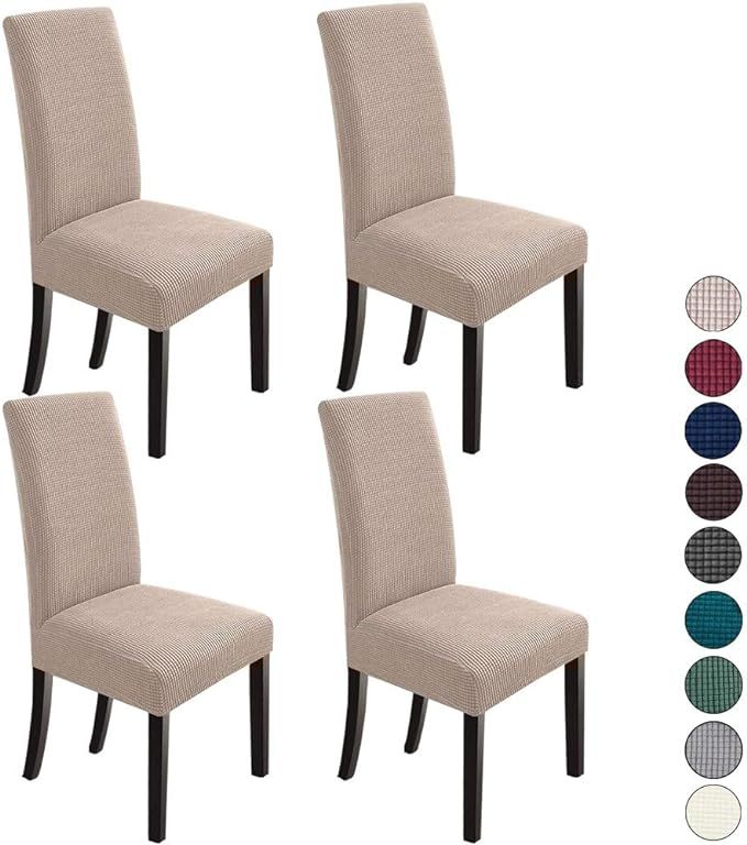 NORTHERN BROTHERS Dining Room Chair Slipcovers Dining Chair Covers Parsons Chair Slipcover Stretc... | Amazon (US)