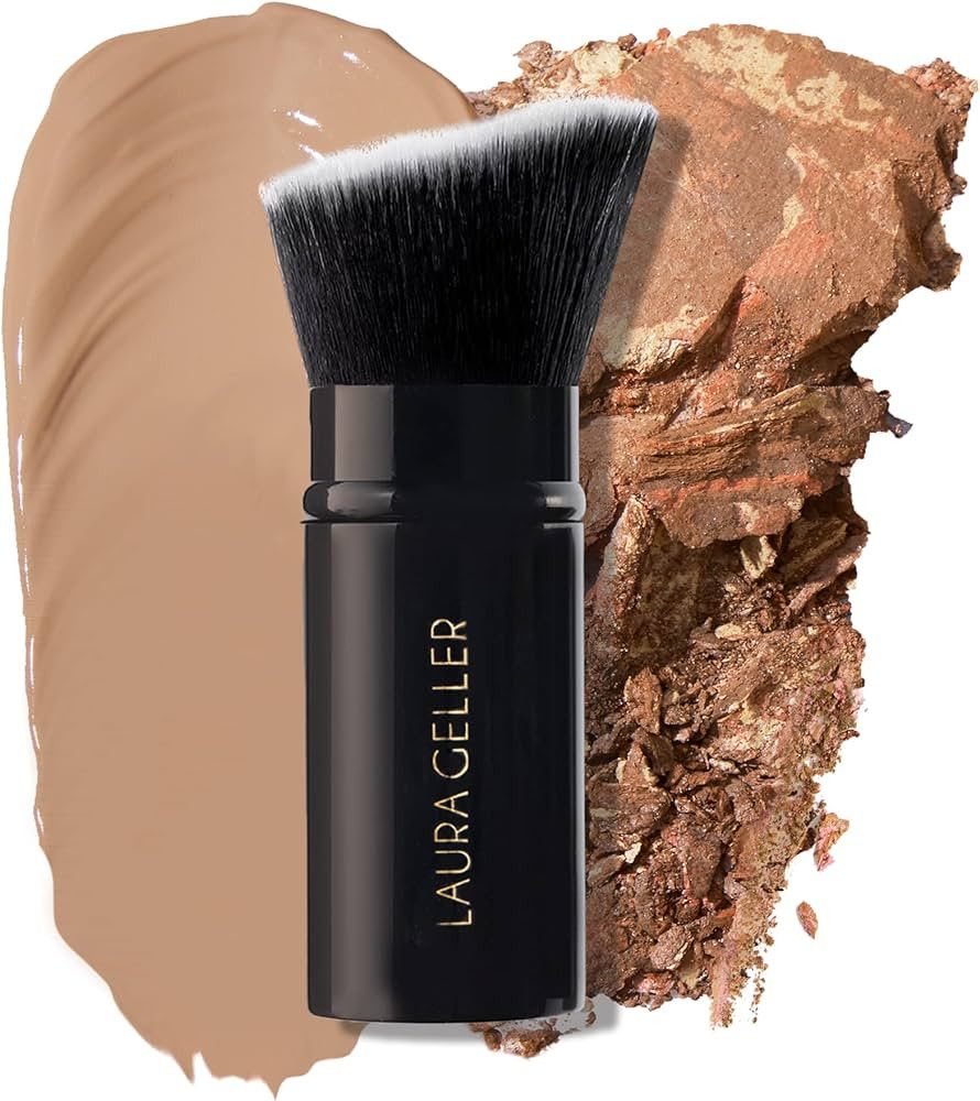 LAURA GELLER NEW YORK Retractable Black Kabuki Brush for Liquid, Cream and Powder Face Makeup With A | Amazon (US)