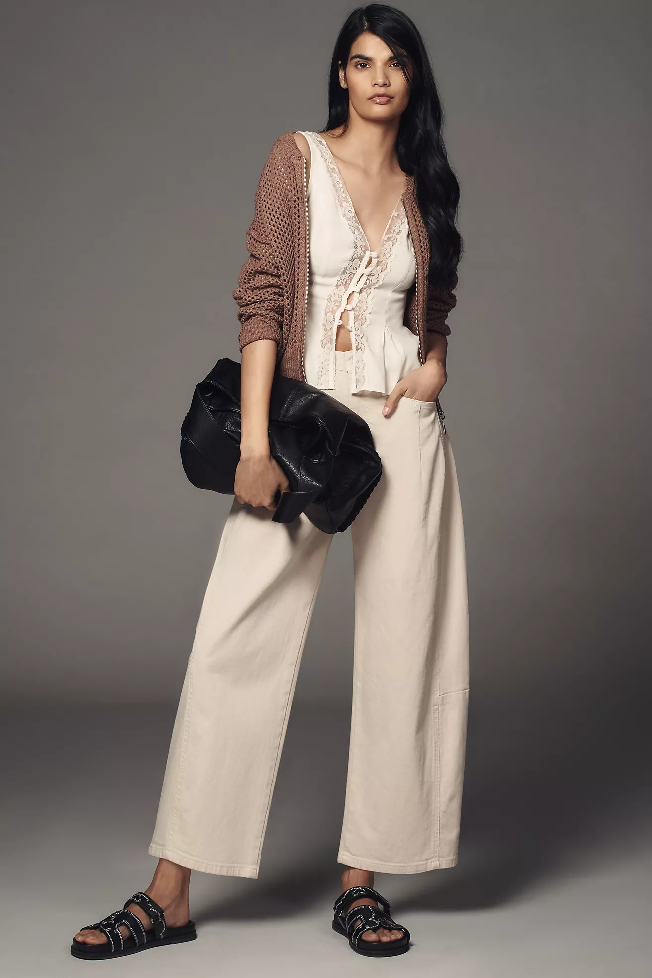 The Kenna Mid-Rise Heritage Barrel Jeans by Pilcro | Anthropologie (US)