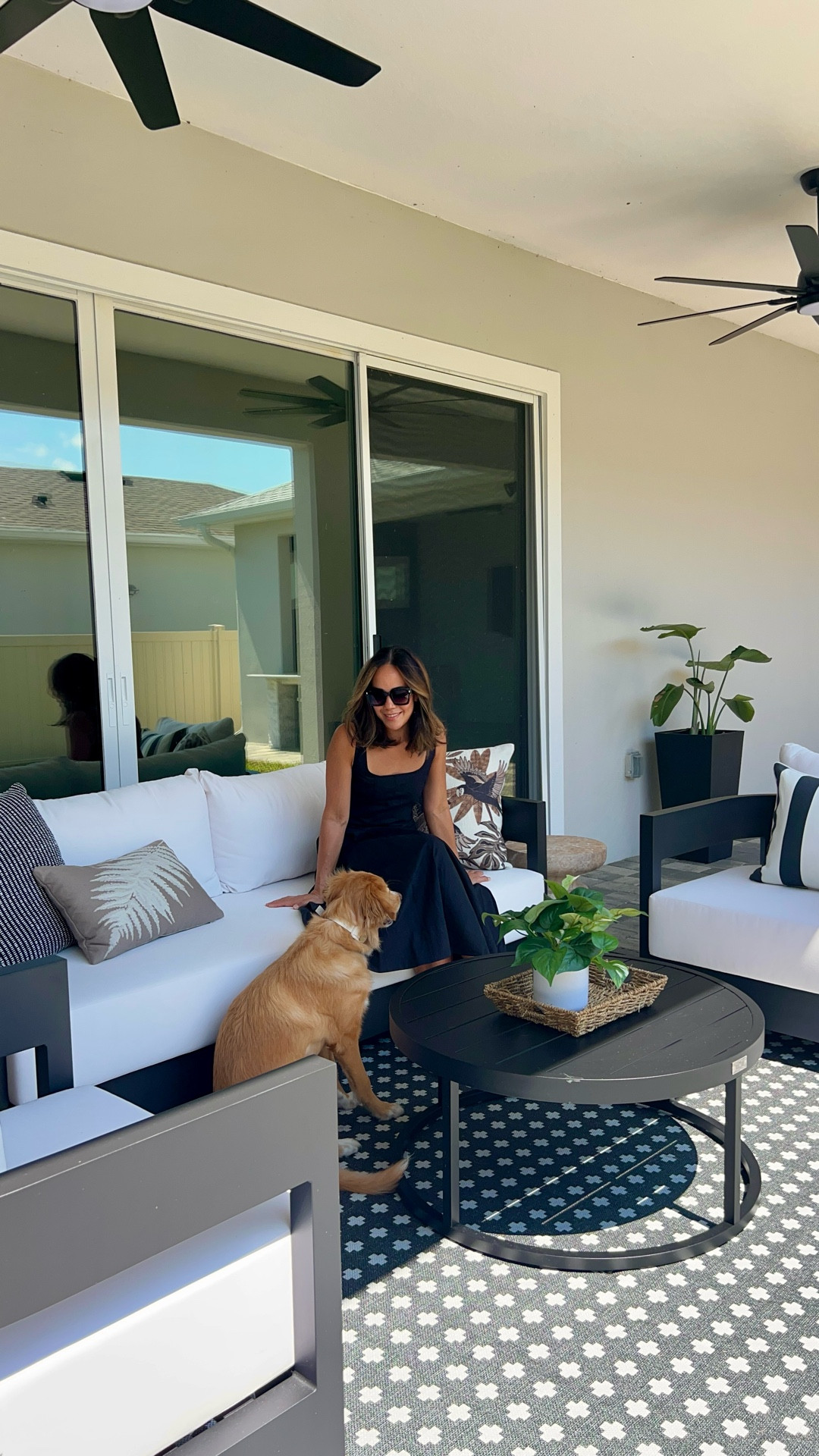 From bare to beautiful ✨ Our patio is finally complete with a neutral tropical refresh. Shop the furniture + accents I used to create this cozy outdoor oasis. 🌿🖤🤍

#LTKSeasonal #LTKFallSale #LTKHome