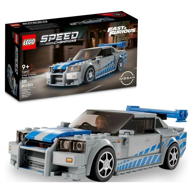LEGO Speed Champions 2 Fast 2 Furious Nissan Skyline GT-R (R34)  76917 Race Car Toy Model Buildin... | Walmart (US)