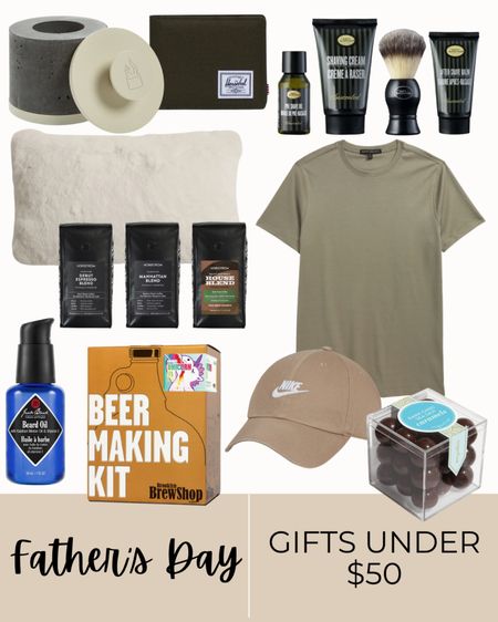 Still need to grab a Father’s Day gift?? These will arrive in time and are under $50!! 

Tshirt, Nike hat, chocolates, beer making kit, beard oil, lumbar pillow, coffee beans, table top firepit, shaving kit, wallet 

#LTKFindsUnder50 #LTKMens #LTKGiftGuide