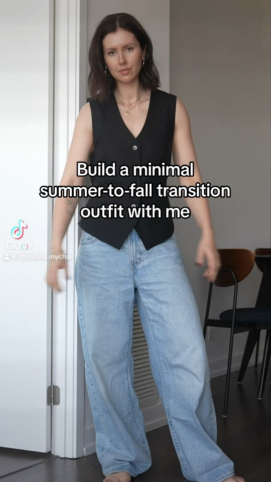 Minimal summer to fall outfit