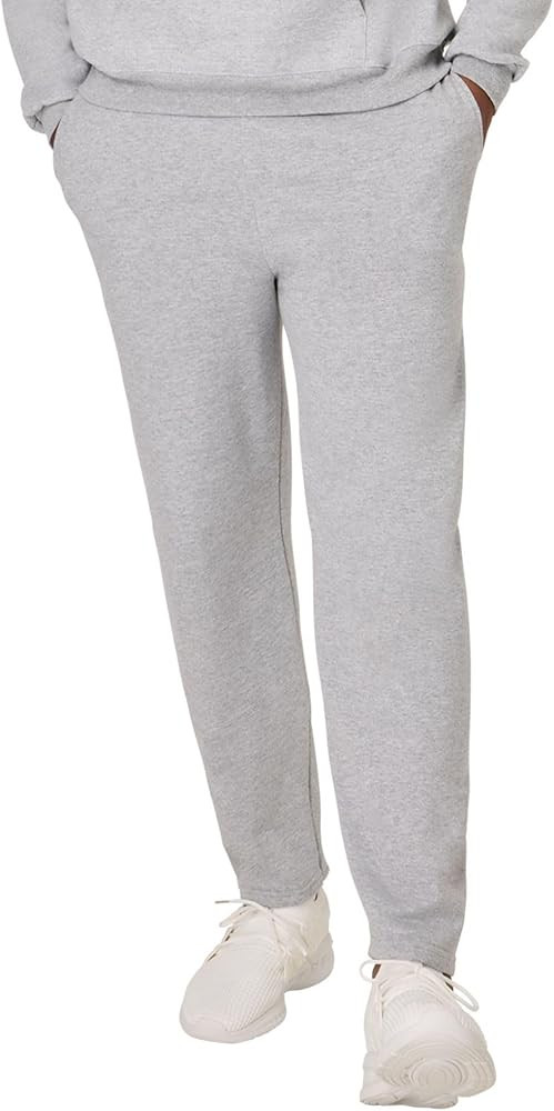 Hanes Men's EcoSmart Sweatpants, Athletic Lounge Pants with Pockets, Open Hem Bottom, Fleece Pant... | Amazon (US)