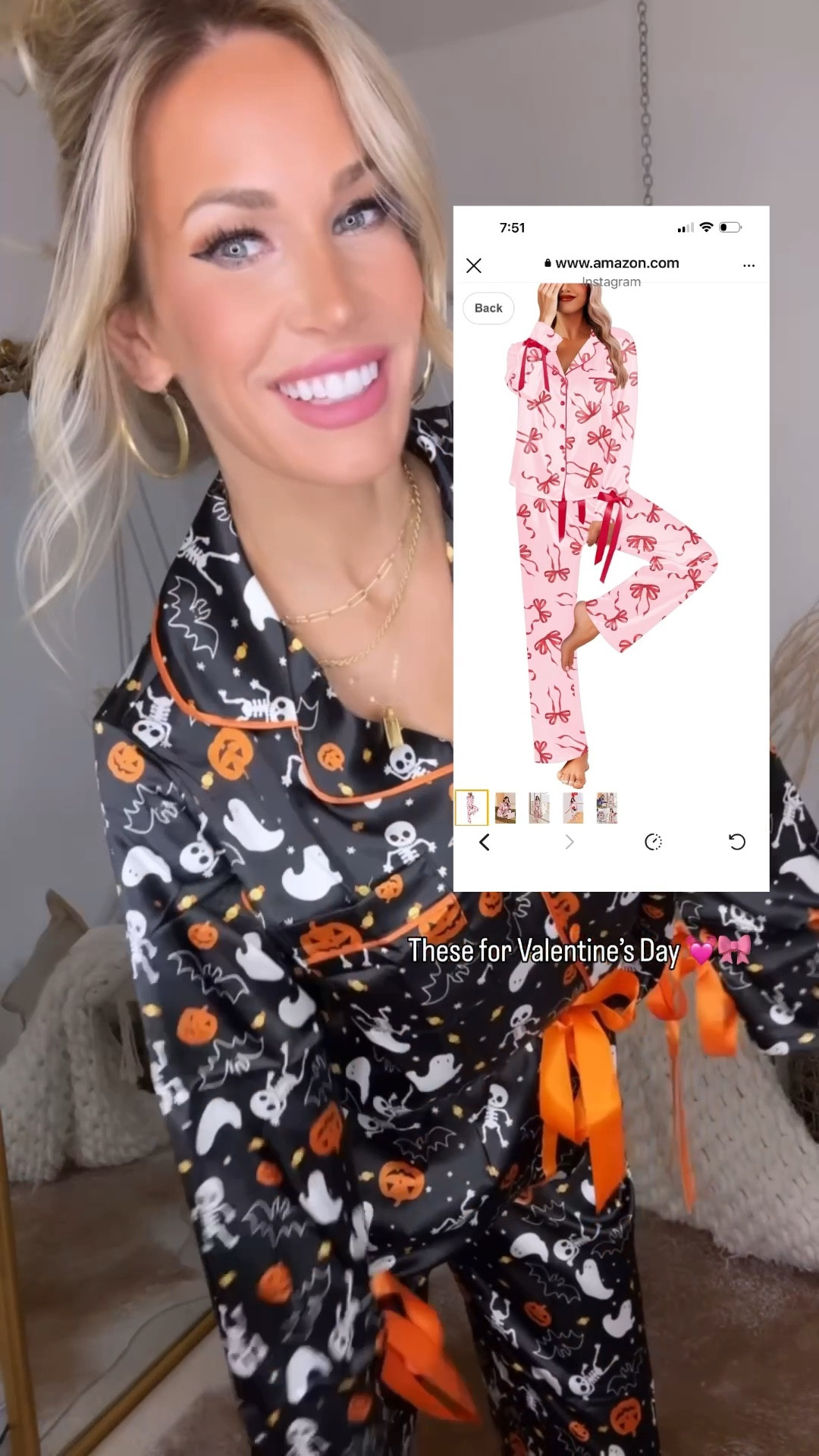 #pjs #halloween #valentinesday #bowjammies 

#LTKFindsUnder50 #LTKSaleAlert