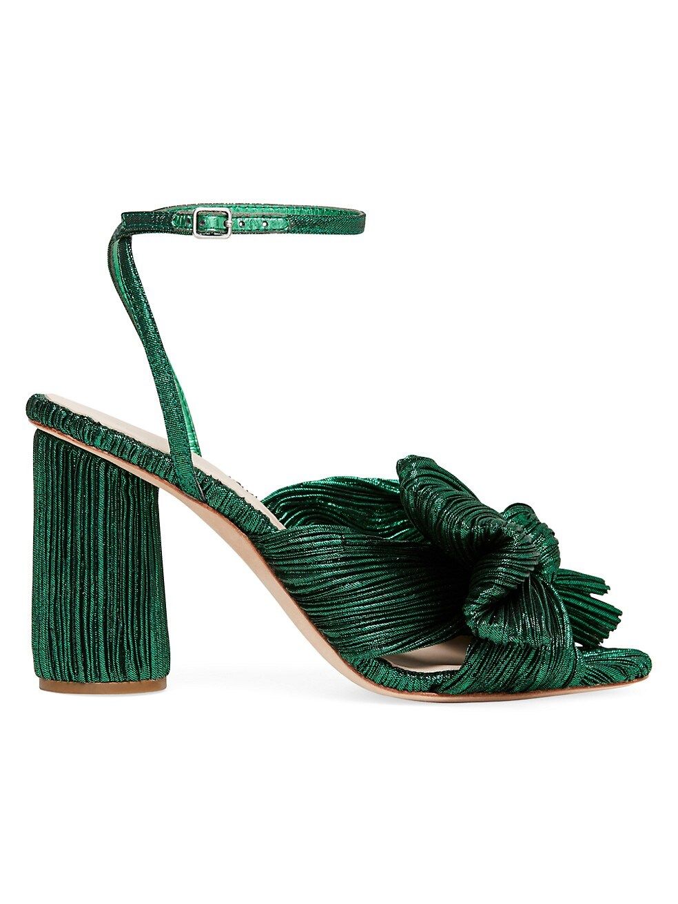 Camellia Knotted Lamé Sandals | Saks Fifth Avenue