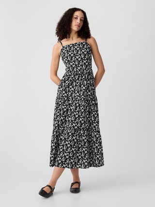 Print Tiered Maxi Dress | Gap Factory
