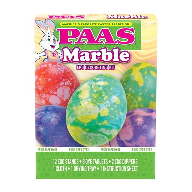 PAAS Easter Egg Decorating and Dye Kit, Marble, 1 Kit | Walmart (US)