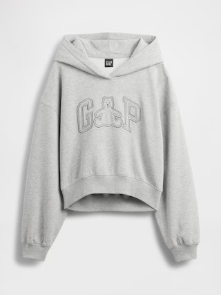 VintageSoft Brannan Bear Logo Crop Hoodie | Gap (US)