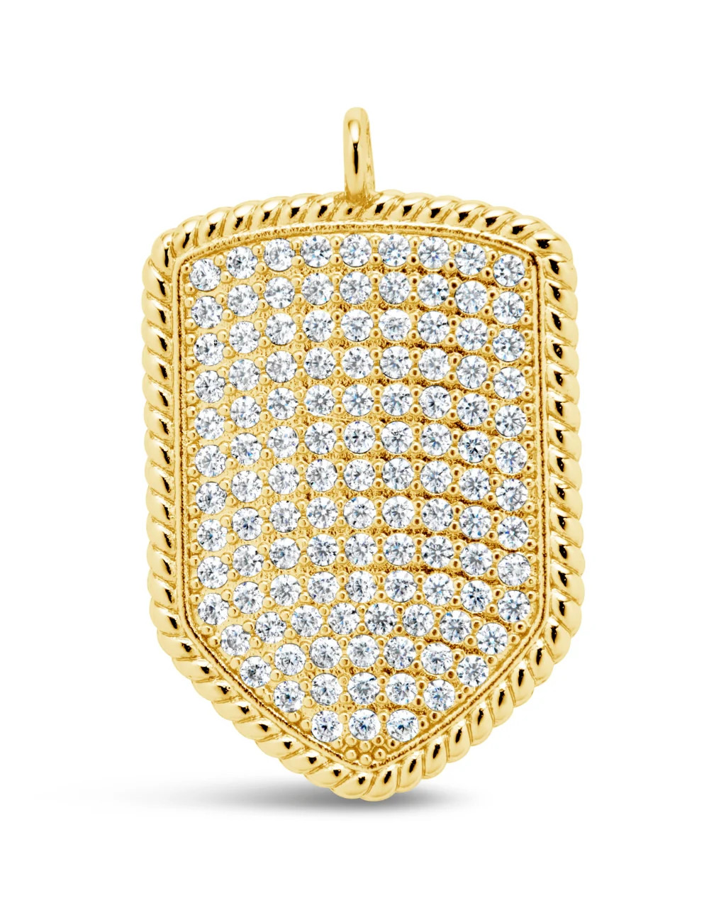 CZ Shield Charm | Sterling Forever