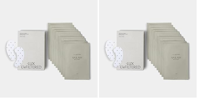 + Lux Unfiltered Cooling Under Eye Patches - Anti-Slip Caffeine Infused Korean Eye Mask - Reduces... | Amazon (US)