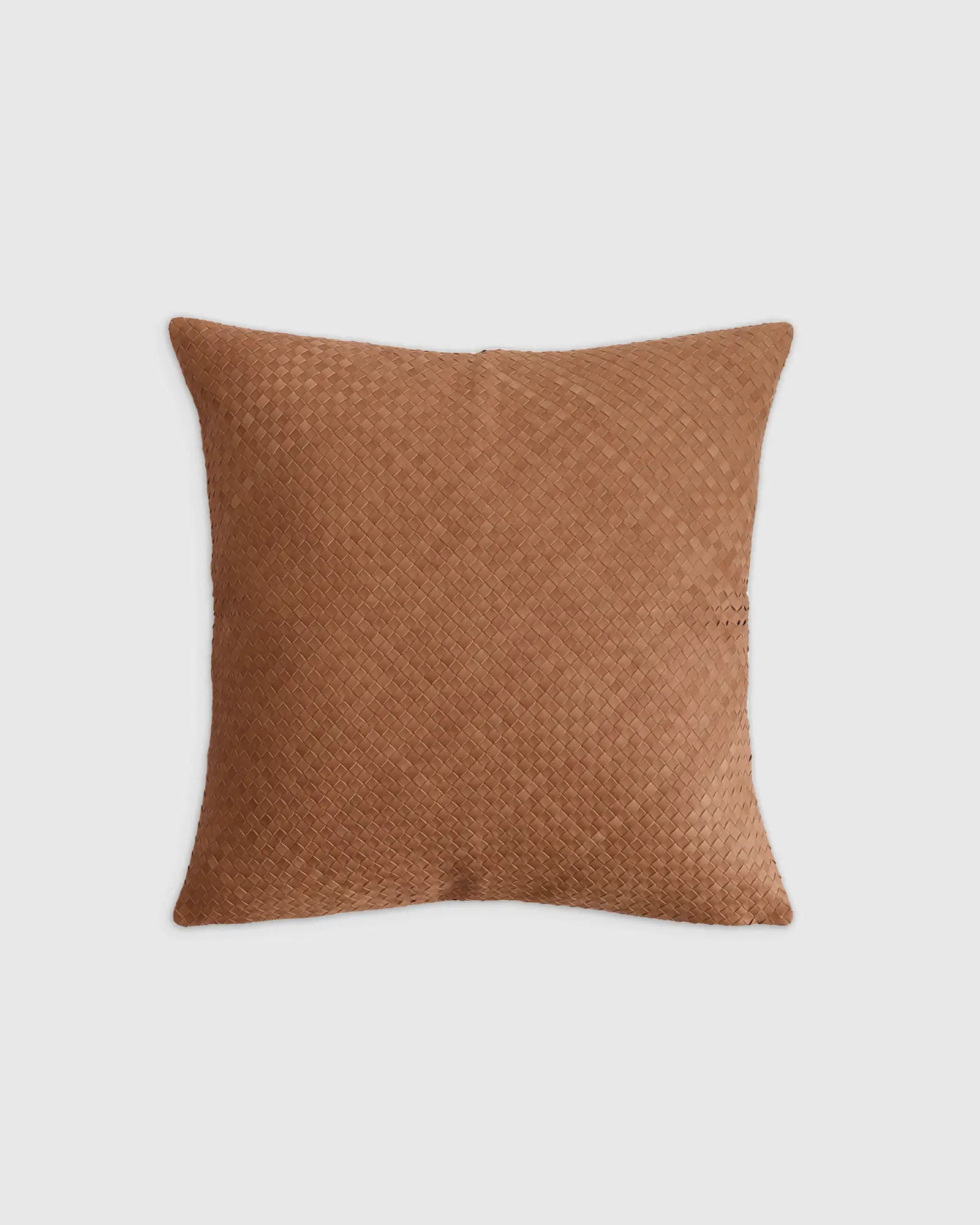 Woven Leather Pillow cover | Quince