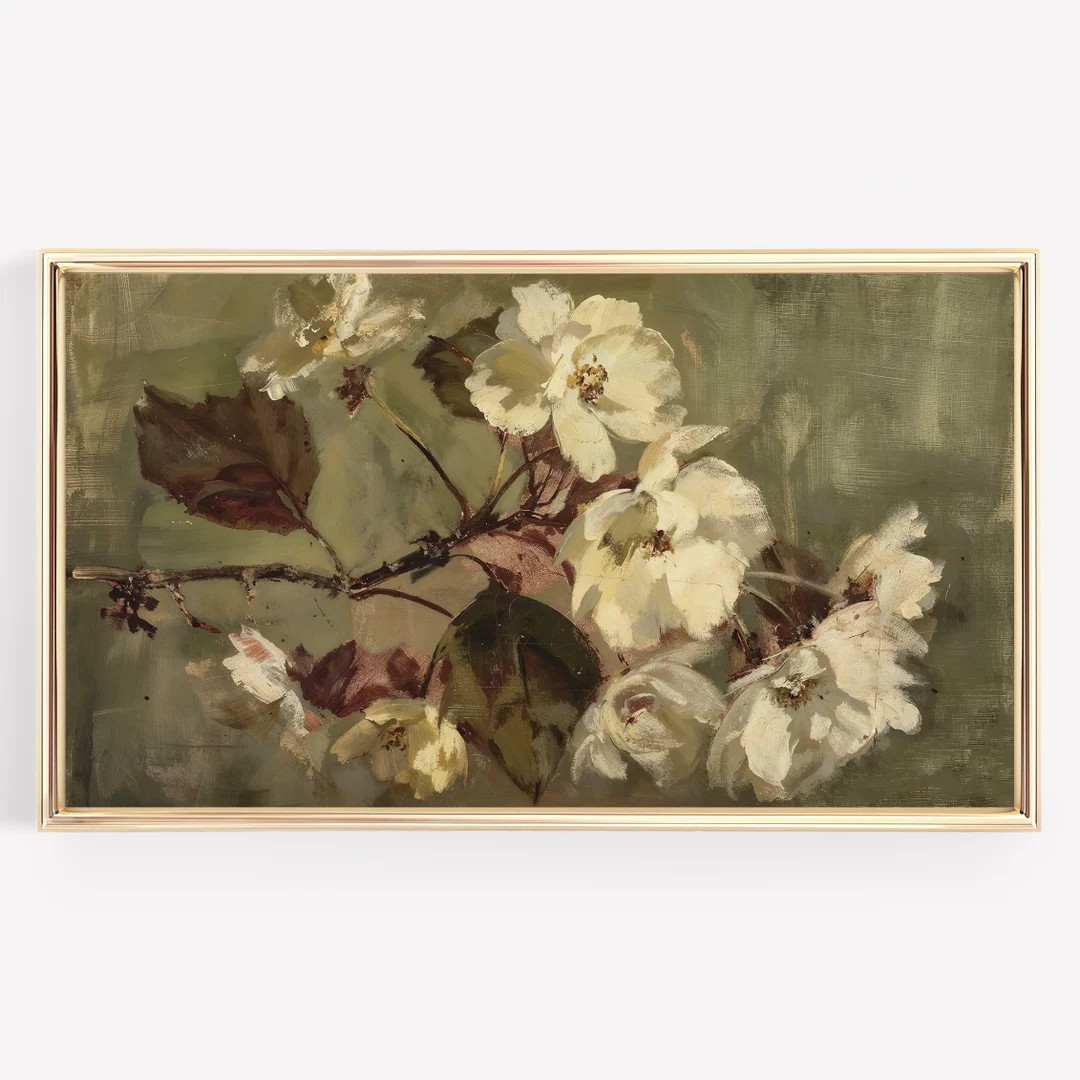 Autumn Frame Tv Art, Fall Flowers, August Frame Tv Art - Etsy | Etsy (US)