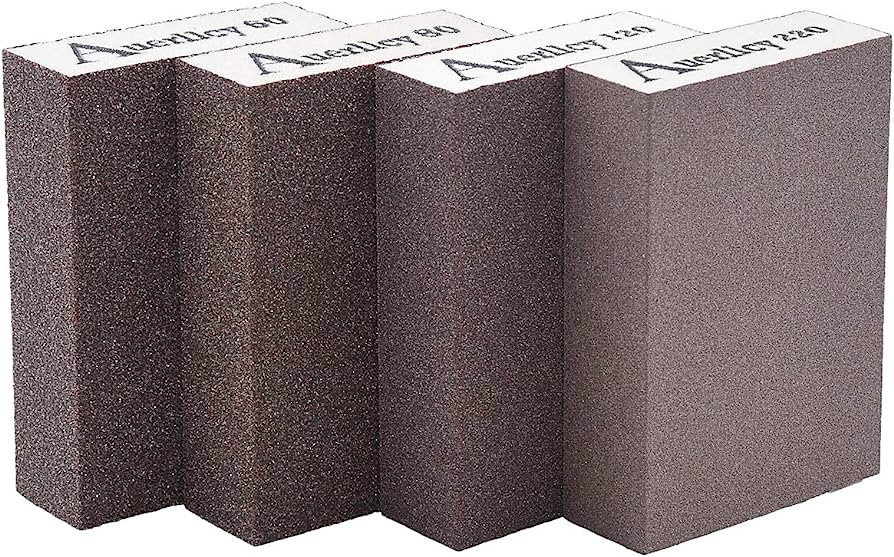 Sanding Sponge, Auerllcy Coarse/Medium/Fine/Superfine 4 Different Specifications Sanding Blocks A... | Amazon (US)