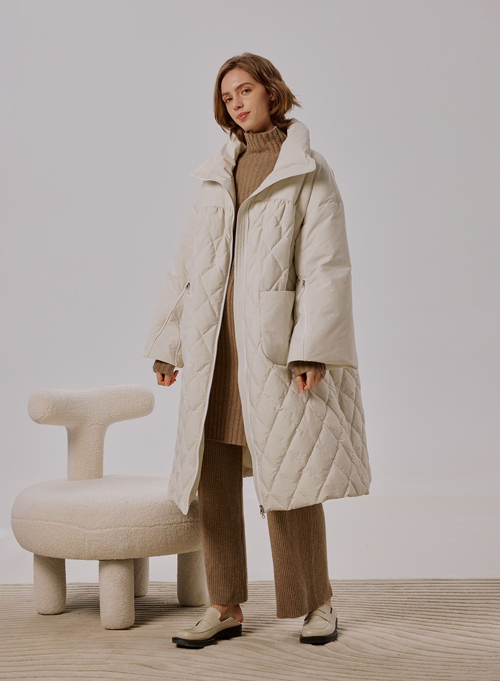 Lorelei High Collar Puffer Coat | NAP Loungewear