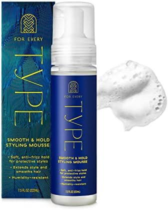 Styling Mousse for Braids, Weaves, Twists, Locs by FOR EVERY TYPE | Frizz Control Mousse for Curl... | Amazon (US)