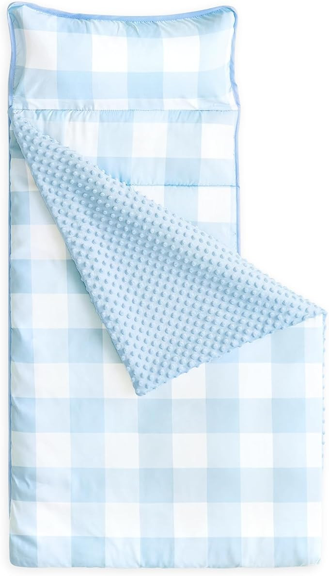 Wake In Cloud - Toddler Nap Mat with Pillow and Minky Fleece Blanket, for Kids Boys Girls in Dayc... | Amazon (US)