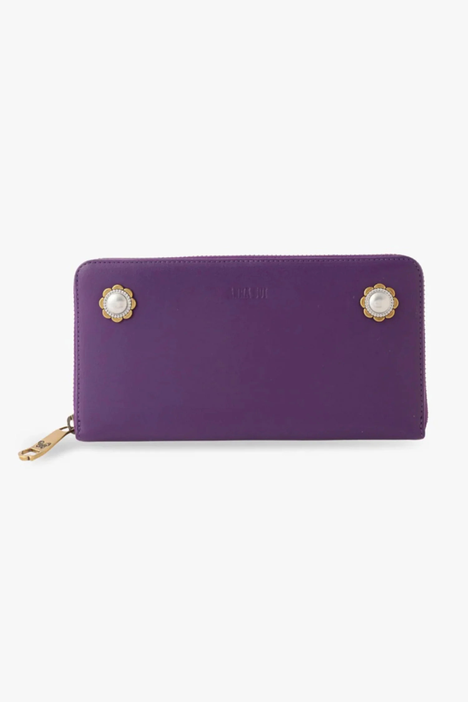 Purple Retro Button Wallet | Anna Sui
