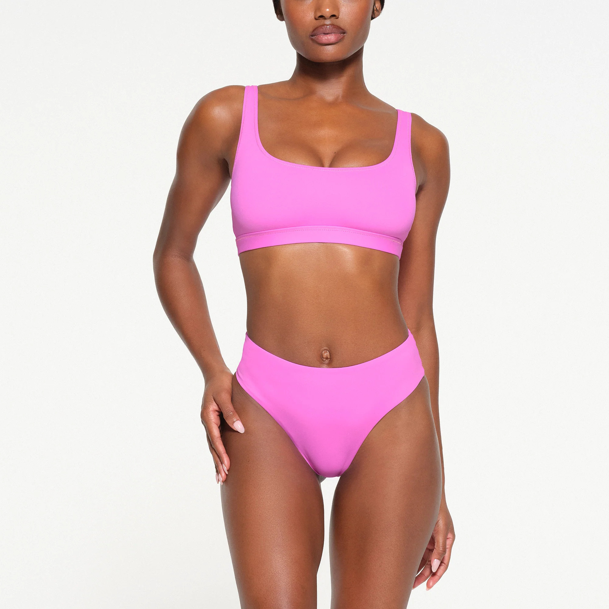 SKIMS Tank Bikini Top | Pink | XS | Signature Swim | SKIMS (US)