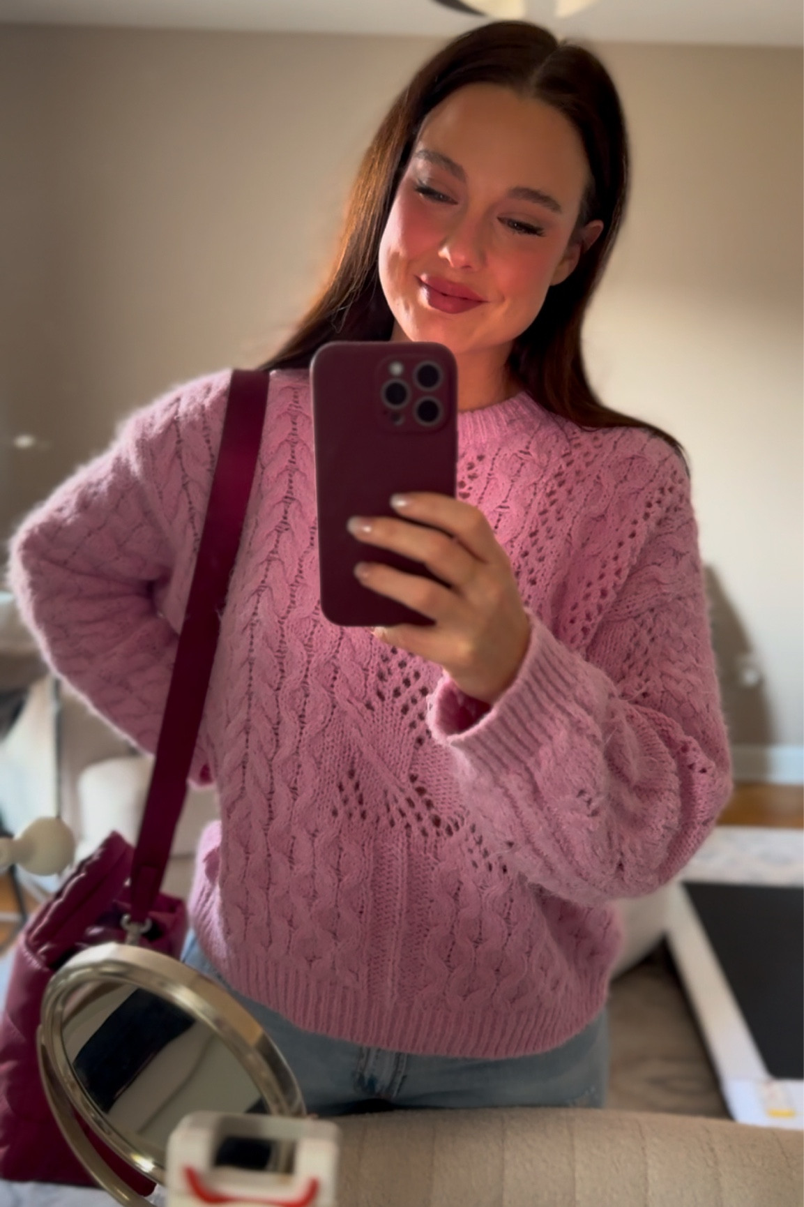 Getting into the V-Day spirit with this pink Topshop cable sweater from ASOS! 💖❣️

#LTKStyleTip #LTKMostLoved