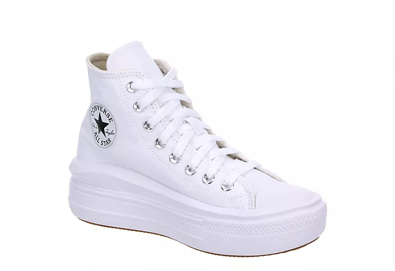 Converse Womens Chuck Taylor All Star Move High Top Sneaker - White | Rack Room Shoes