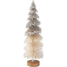 White Sisal Bottle Brush Christmas Tree | Amazon (US)