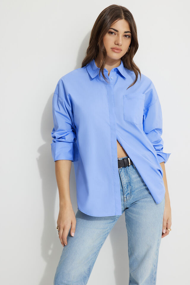 Monroe Oversized Shirt | Dynamite Clothing