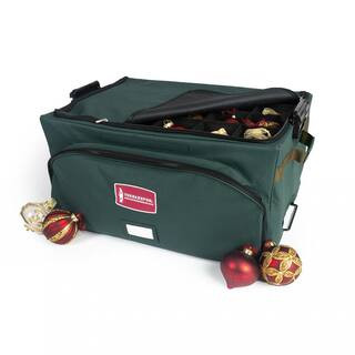 TreeKeeper Premium (4 in.) Christmas Ornament Storage Box with Front Pocket (72 Ornaments) TK-101... | The Home Depot