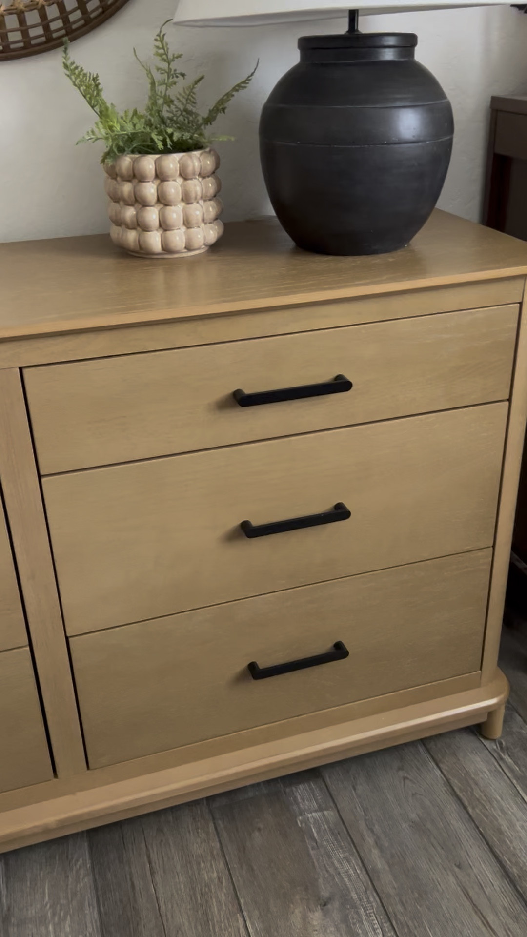 Bedroom furniture including a new dresser, lamp, art, faux plants, and more! #dresser #furniture #bedroomdecor 

#LTKHome #LTKFindsUnder50