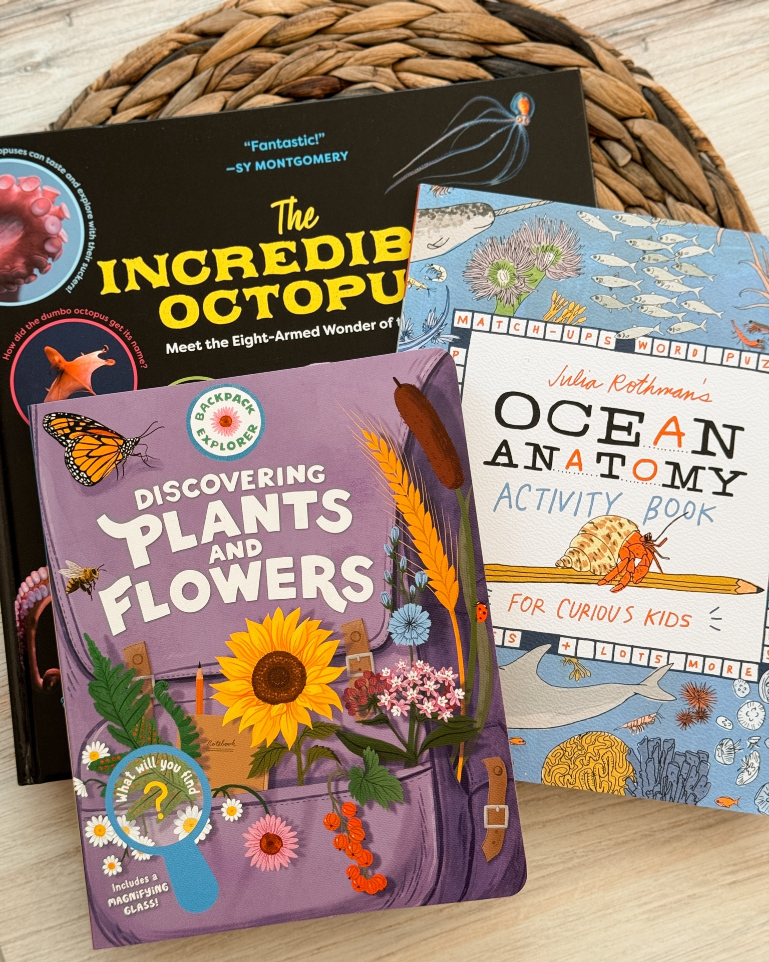 Beautiful book mail of kids’ nature books! So perfect for easy summer exploring.