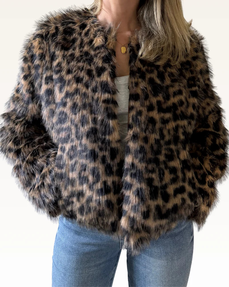 Faux Fur (NFL Lined) Jacket | Jill Martin
