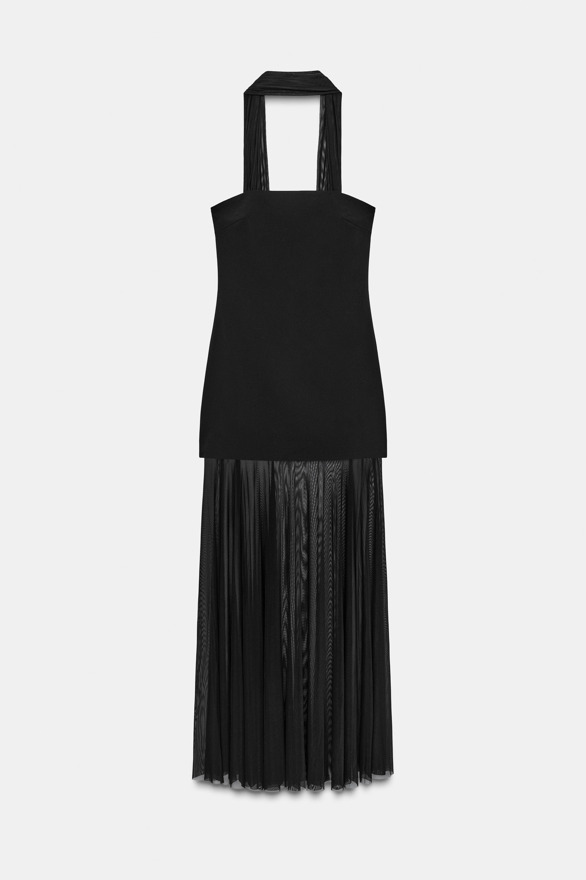COMBINED DRESS WITH TRANSPARENCIES | Zara US
