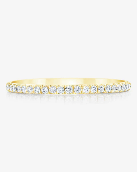 Micro Pavé Eternity Band | 14K Gold | Ring Concierge