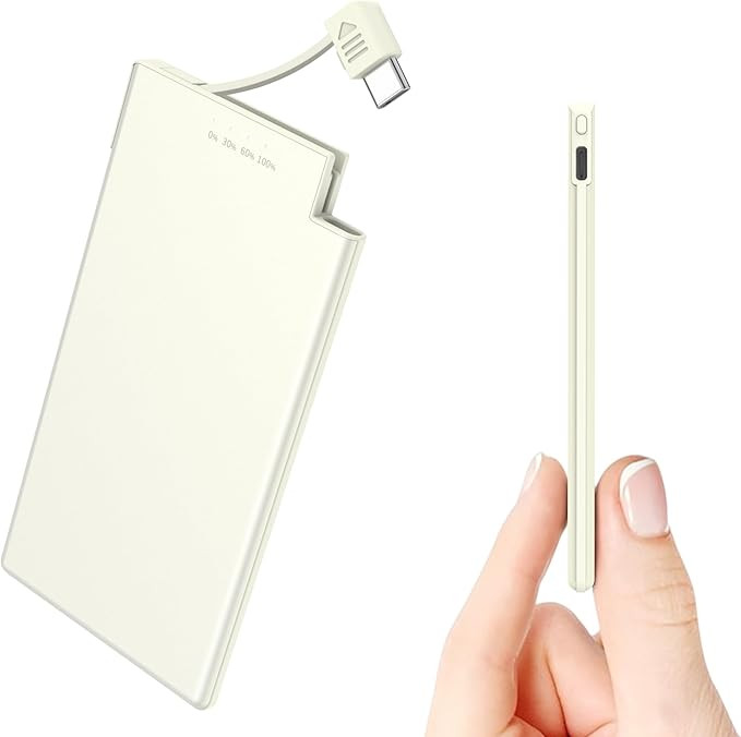 Auskang Portable Charger 5000mAh Power Bank with Built-in Type C Cable Power Bank Compatible with... | Amazon (US)