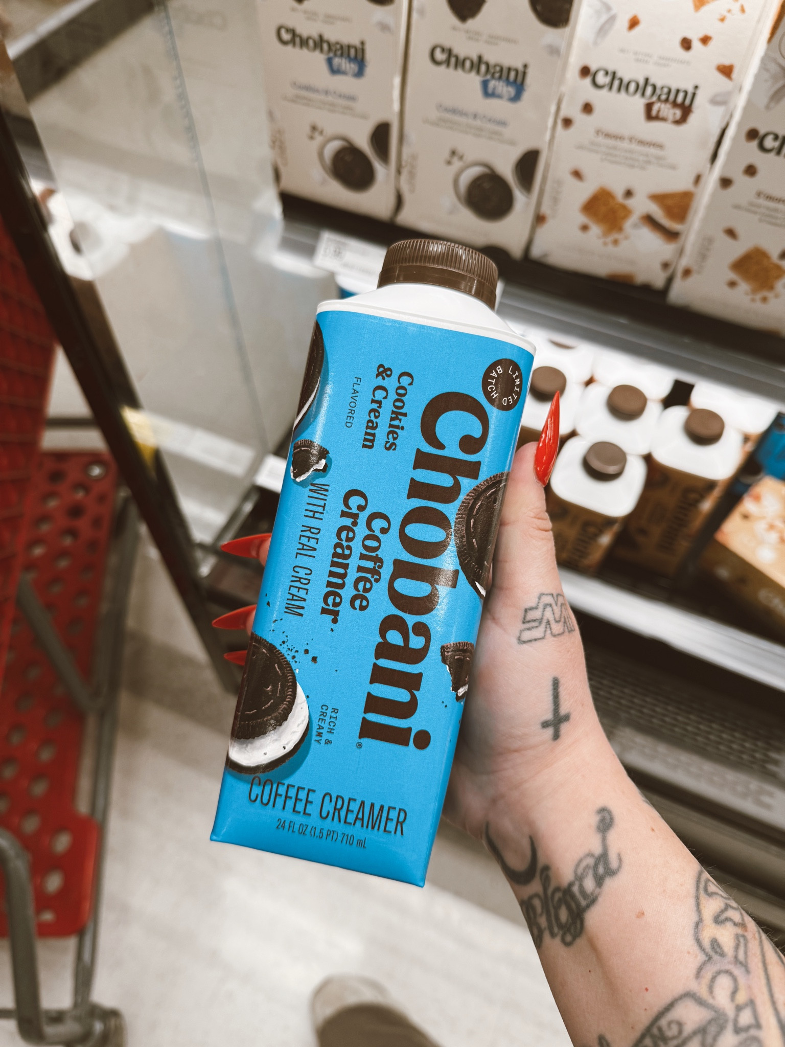 NEW Cookies & Cream Chobani Creamer has arrived at Target!!!