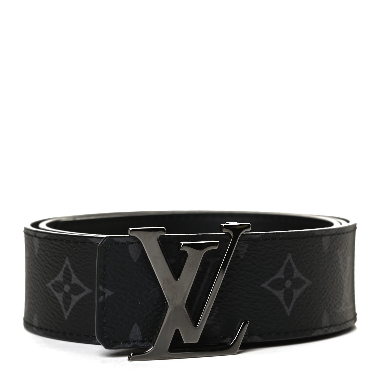 LOUIS VUITTON Calfskin Monogram Eclipse 40mm LV Initiales Reversible Belt 90 36 | FASHIONPHILE | Fashionphile