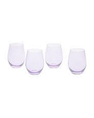 Set Of 4 Veneto Stemless Glasses | TJ Maxx